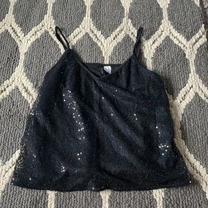 Sequin crop top